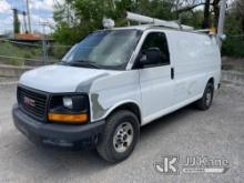 2008 GMC Savana G3500 Cargo Van Runs & Moves, Body & Rust Damage, No Power Steering, Must Tow