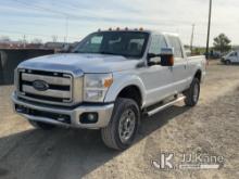 2015 Ford F250 4x4 Crew-Cab Pickup Truck Runs, Moves, Rust, Body Damage, Cracked Windshield, Bad Exh
