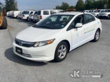 2012 Honda Civic 4-Door Sedan CNG Only) (Runs & Moves, Rust & Body Damage) (Inspection and Removal B