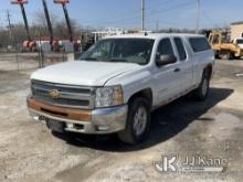 2012 Chevrolet Silverado 1500 4x4 Extended-Cab Pickup Truck Runs & Moves, Body & Rust Damage, Engine