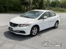 2013 Honda Civic 4-Door Sedan CNG Only) (Runs & Moves, Body & Rust Damage, Must Tow) (Inspection and