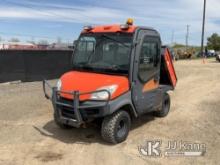 2011 Kubota RTV1100 4X4 4 Wheel All-Terrain Vehicle Runs, Moves, Dump Operates, Jump To Start, Throt