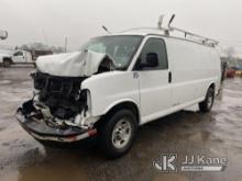 2013 Chevrolet Express G3500 Cargo Van Wrecked, Runs & Moves, Check Engine Light On, No Power Steeri