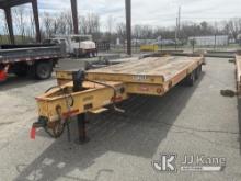 2013 Lucon Inc. Custom Heavy Haul 10T202ALP T/A Tagalong Equipment Trailer Decking Shows Signs of We