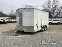 2017 Anvil AT85X14TA2 T/A Enclosed Cargo Trailer Outside Wall Damage, Side Door Outside Latch Inop, 