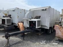 1988 American Road Machinery ALC-25 Portable Leaf Vacuum, Trailer Mtd. Cranks, Not Running, Fuel Lin