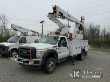 Altec AT40M, Articulating & Telescopic Material Handling Bucket Truck mounted behind cab on 2016 For