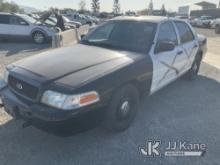 2007 Ford Crown Victoria Police Interceptor 4-Door Sedan Runs & Moves