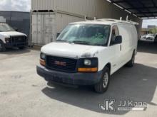 2004 GMC Savana G1500 Cargo Van Runs & Moves, Paint Damage