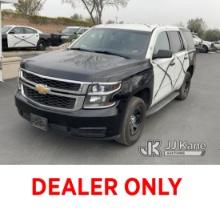 2015 Chevrolet Tahoe Police Package Sport Utility Vehicle Runs & Moves, Interior Is Stripped Of Part