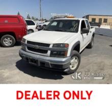 2005 Chevrolet Colorado 4x4 Crew-Cab Pickup Truck Runs & Moves