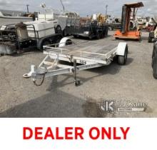 2000 Husky Hauler Tilt Trailer Utility Trailer VIN Is Illegible, Trailer Length: 11ft, Trailer Width