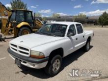 2002 Dodge Dakota 4x4 Crew-Cab Pickup Truck Runs & Moves