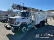 Altec D2050-TR, Digger Derrick rear mounted on 2013 International 7500 Utility Truck Runs Moves & Up