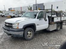 2006 Chevrolet Silverado 3500 Dump Flatbed Truck Runs, Moves & Operates) (Paint Damage