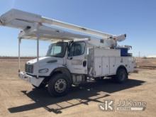 Altec AA755, Material Handling Bucket Truck rear mounted on 2014 Freightliner M2 106 4x4 Utility Tru