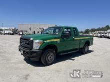 2014 Ford F350 4x4 Extended-Cab Pickup Truck Runs & Moves) (Check Engine Light On, Exhaust Leak