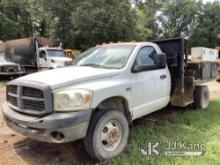 2005 Dodge Ram 1500 Flatbed Truck Runs & Moves) (Jump to Start, Check Engine & ABS Lights On, Body D