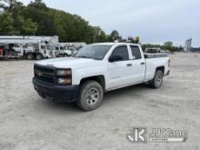 2014 Chevrolet Silverado 1500 4x4 Extended-Cab Pickup Truck Runs & Moves) (Check Engine Light On