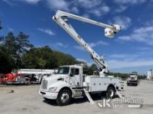 Altec AA55, Material Handling Bucket Truck rear mounted on 2018 Kenworth T300 Utility Truck Runs, Mo