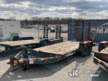 2011 Eager Beaver SK6 T/A Tagalong Equipment Trailer Missing Ramp Chain, Rust Damage) (Duke Unit