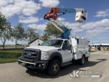 Altec AT37G, Articulating & Telescopic Bucket Truck mounted behind cab on 2013 Ford F550 4x4 Service