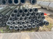 (37) JOINTS 2 1/2” X 10; GALVANIZED THREADED PIPE