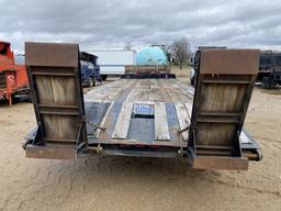 1979 HYSTER TANDEM AXLE EQUIPMENT TRAILER, TANDEM DUALS, PINTLE HITCH, AIR BRAKES, TILT TRAILER, RAM