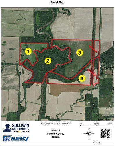 Tract 2 - 208.23 surveyed acres