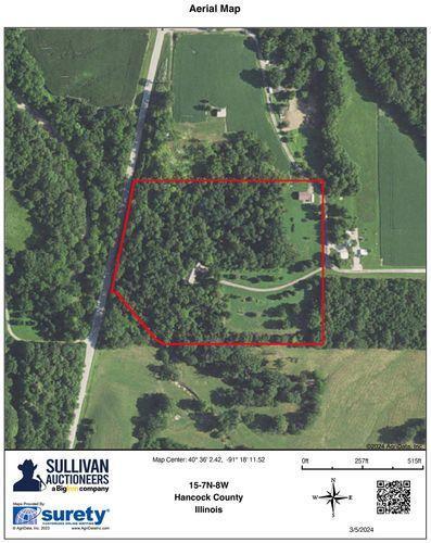 Tract 1 - 13.19 taxable acres+/- with log cabin