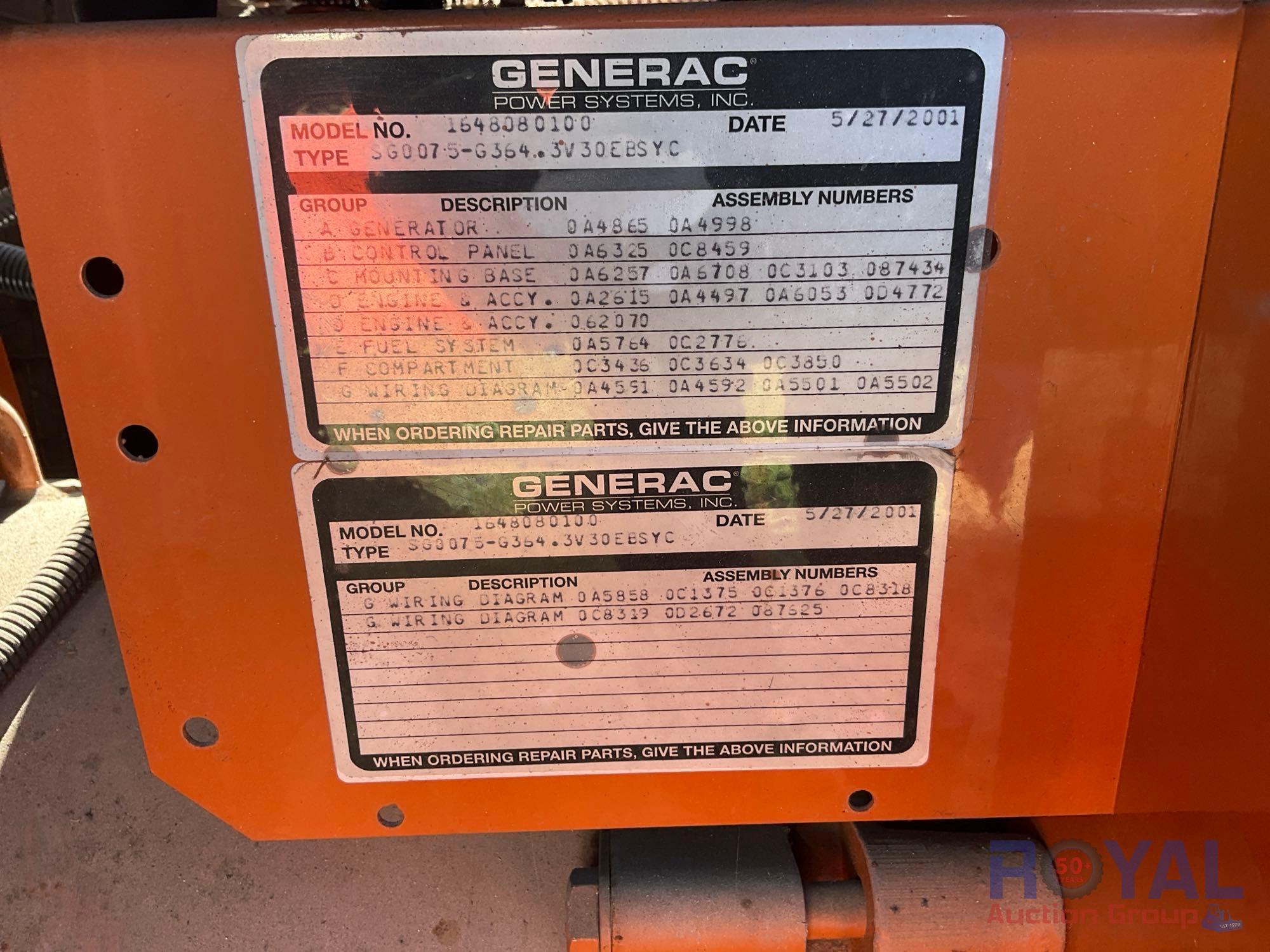 2001 Generac 2000 Series Generator