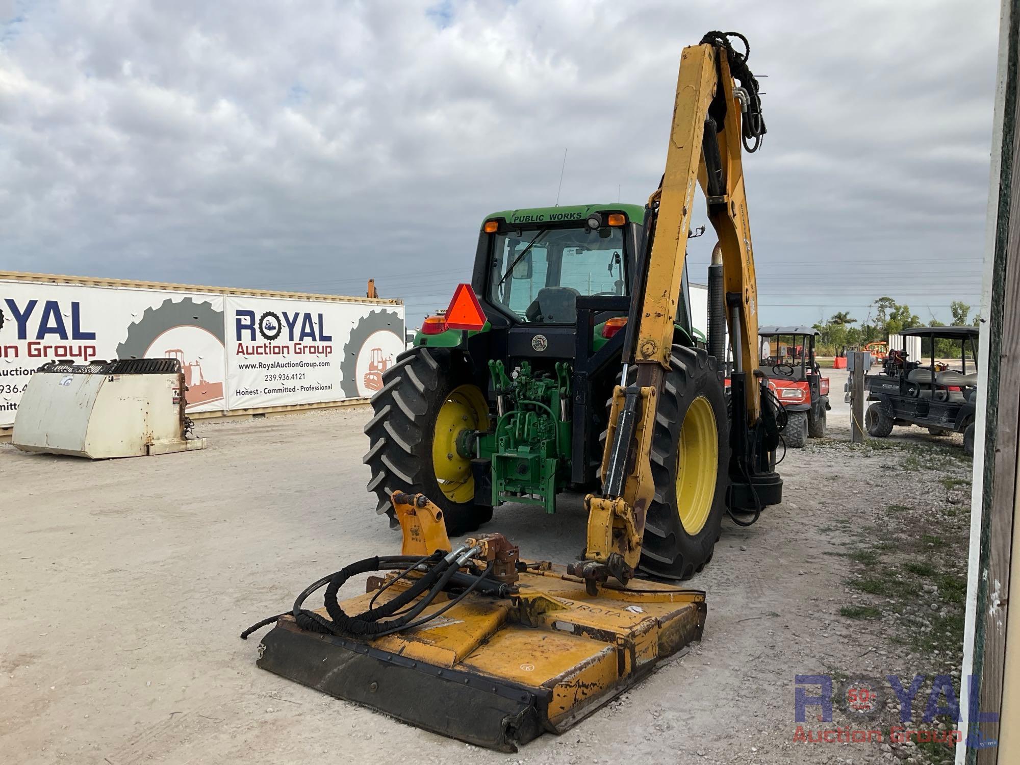 2013 John Deere 6125M 4WD 30ft Alamo Mavrick MV30 Slope Mower Tractor