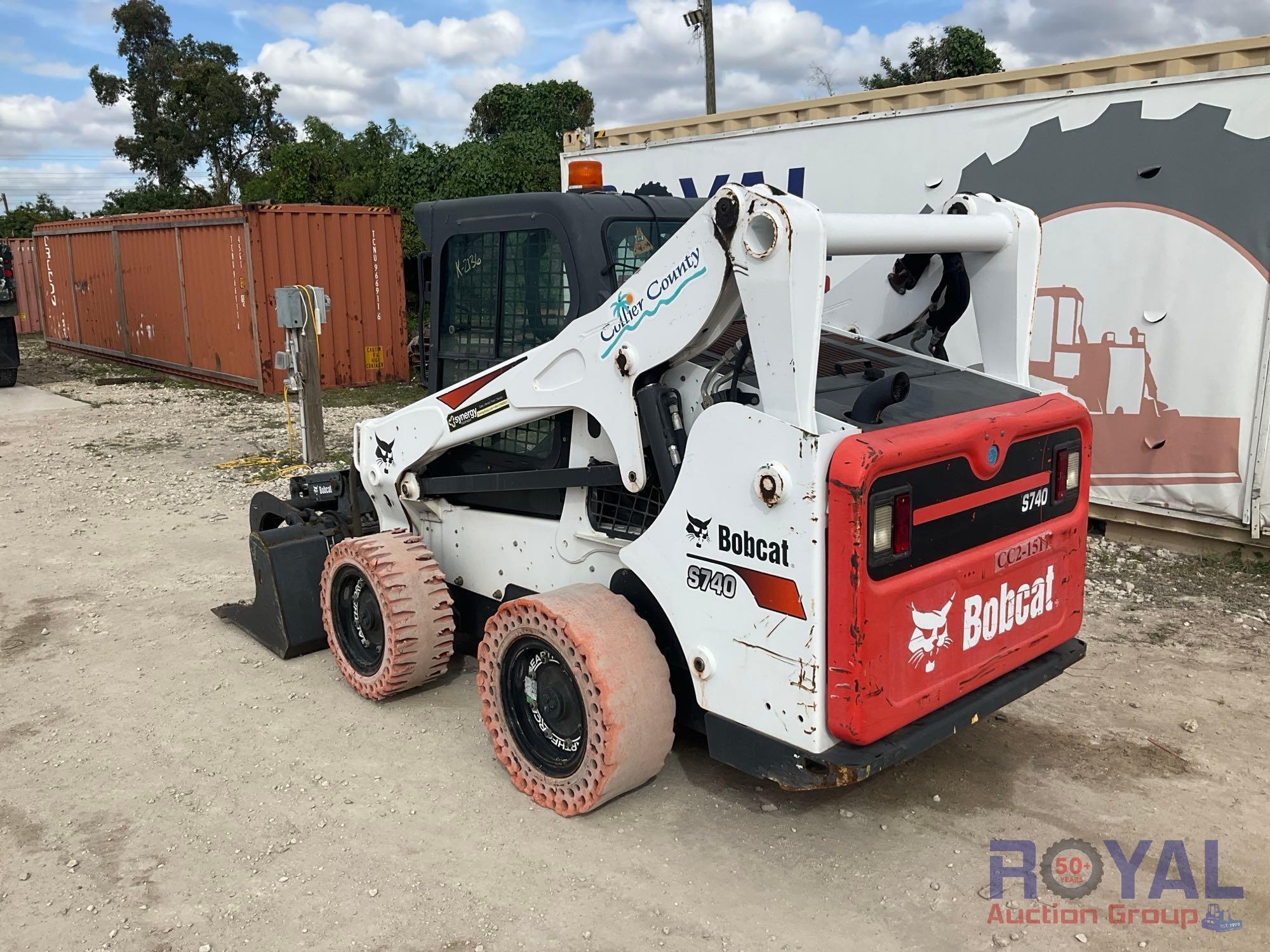 2017 Bobcat S740 Compact Wheel Loader Skid Steer