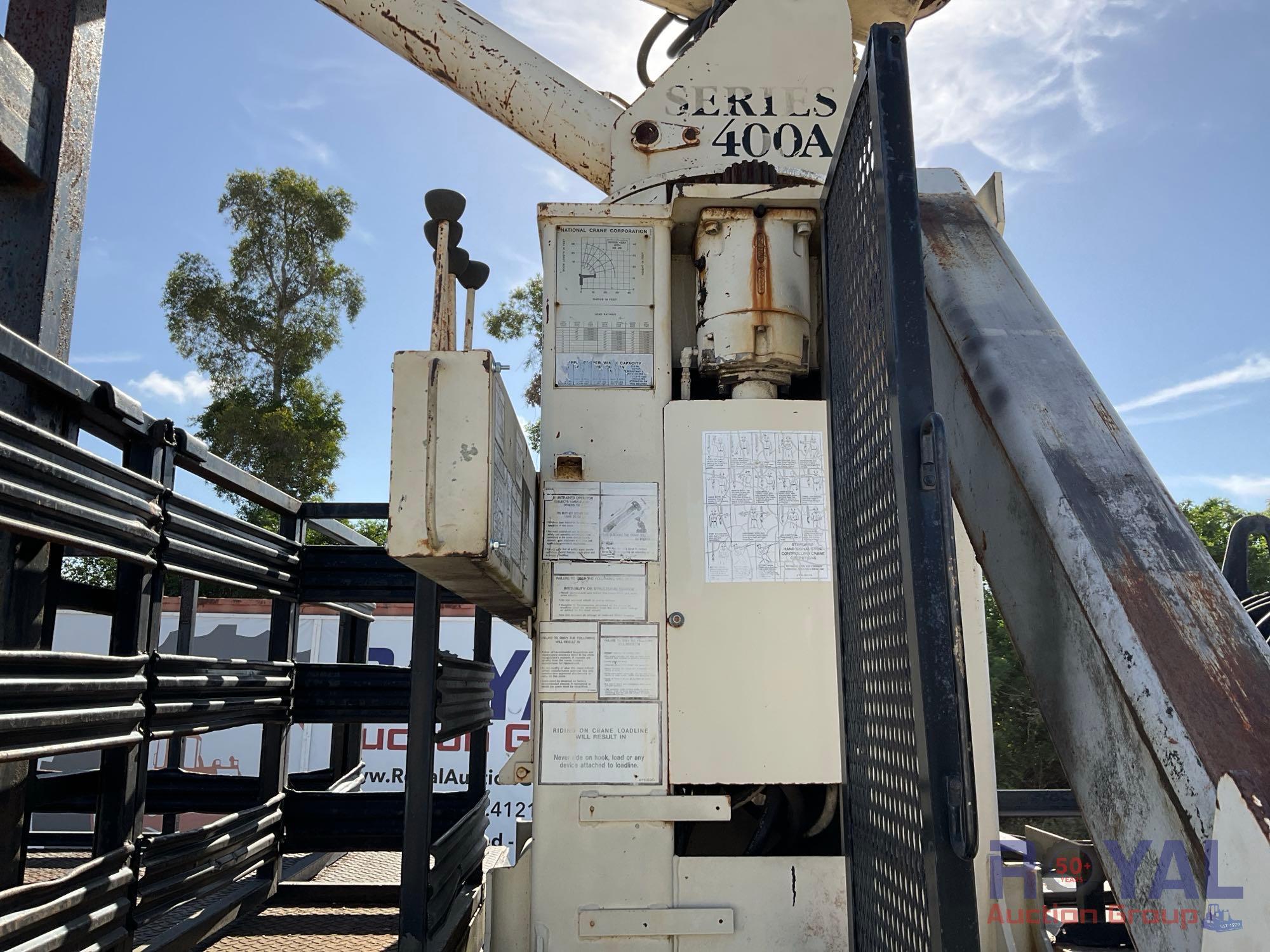 1999 International F-4900 National 400A 10-Ton T/A Crew Cab Crane Truck