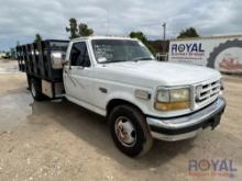 1997 Ford F350 12ft Flatbed Stake Pickup Truck