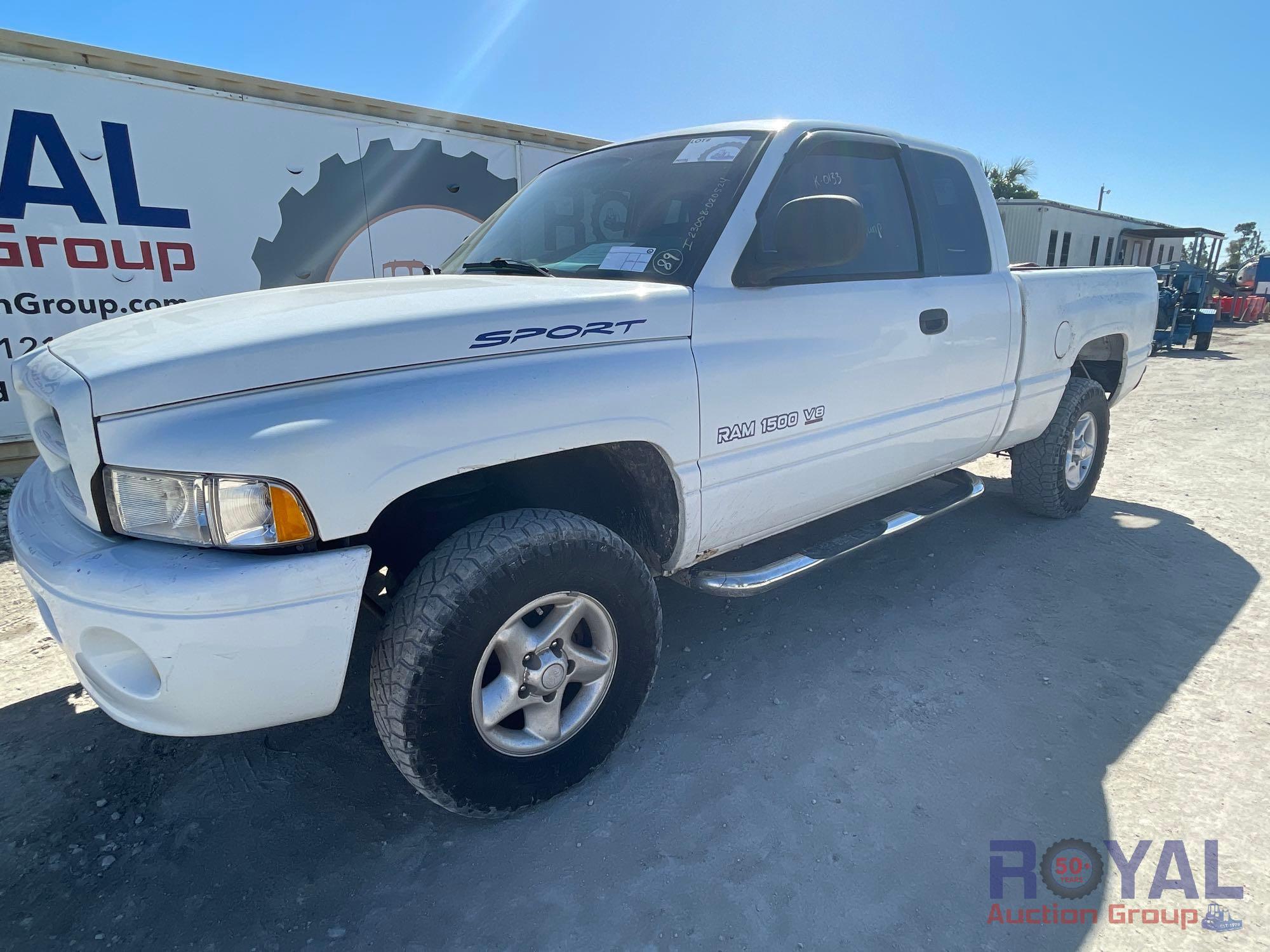 2000 Dodge Ram 1500 4x4 Exended Cab Pickup Truck