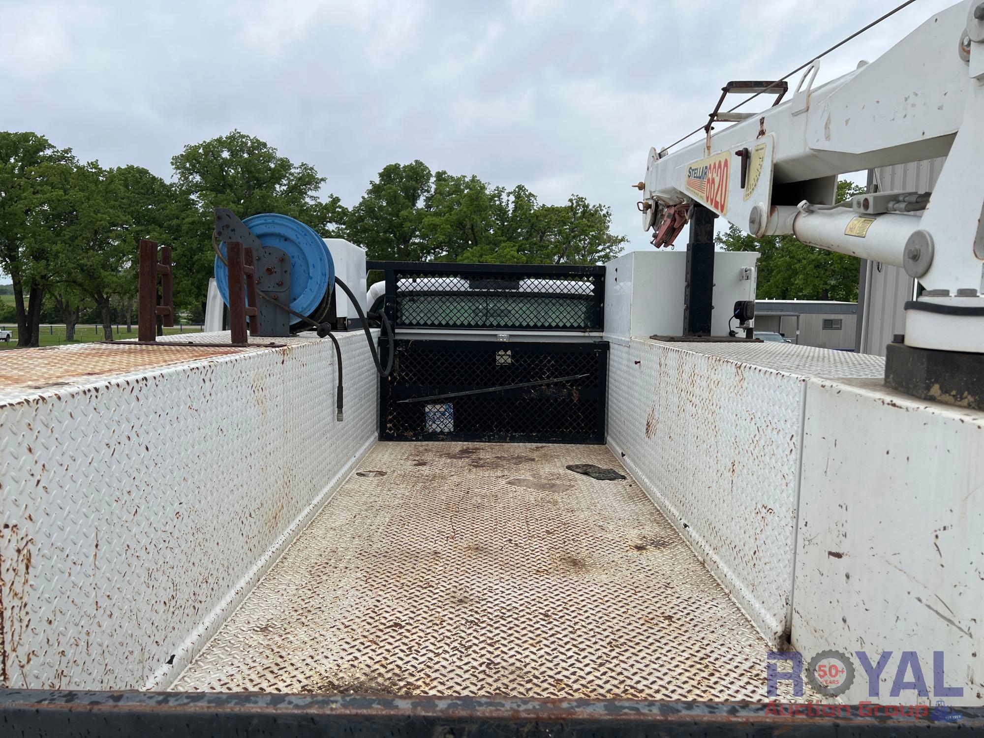 2004 Ford F550 Stellar 6620 Crane Service Truck