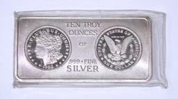 TEN (10) .999 FINE TROY OZ SILVER BAR - SOUTH EAST REFINING