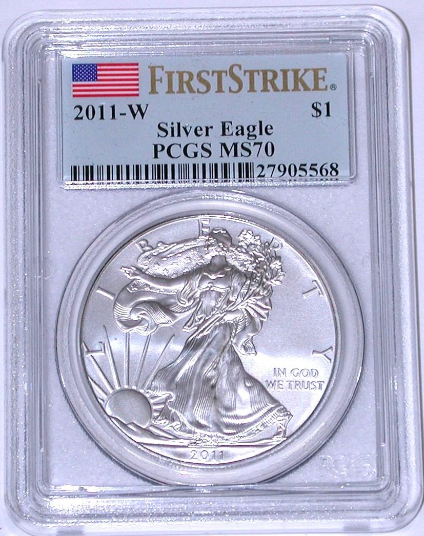 2011-W SILVER EAGLE - PCGS MS70