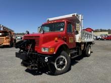 1999 International 4700 Single Axle Dump w/ Plow