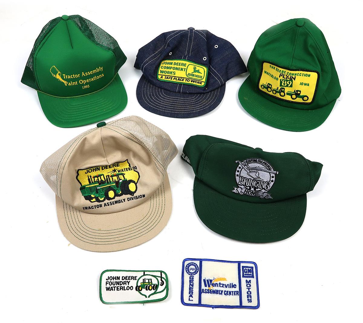 Trucker Cap Hats (5), John Deere Component Works, Tractor Assembly Paint Op