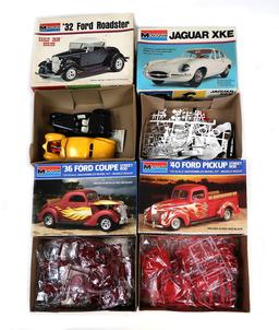 Toy Scale Models (5), Monogram, 1936 Ford Coupe Street Rod, 1940 Ford Picku