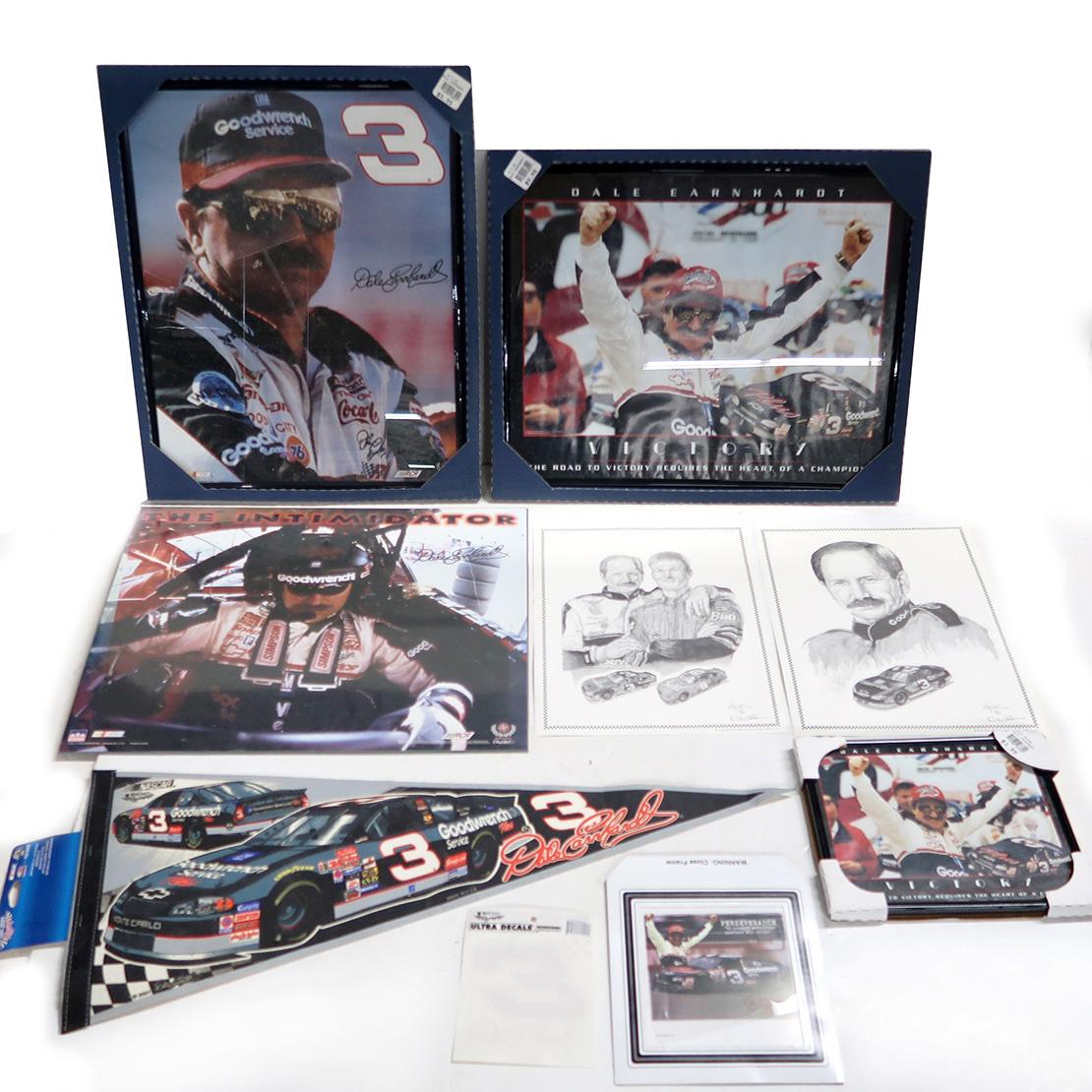 NASCAR (10), Dale Earnhardt Mylar Framed Print Reflections 16 x 20 (2), Dal