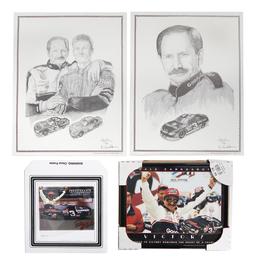 NASCAR (10), Dale Earnhardt Mylar Framed Print Reflections 16 x 20 (2), Dal