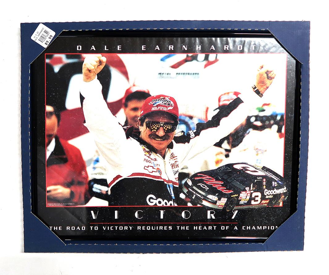 NASCAR (10), Dale Earnhardt Mylar Framed Print Reflections 16 x 20 (2), Dal