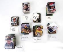 Nascar Trading Cards, over 500 by Finishline, Upper Deck and others, Exc co