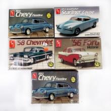 Toy Scale Models (5), Ertl, 1958 Chevrolet Impala Coupe, 1956 Ford Victoria