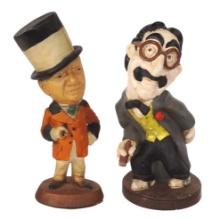 Chalkware Celebrity Figures (2), W.C. Fields & Groucho Marx by Tuscany & Es