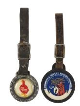 Shoe Store Watch Fobs (2), The Wizard Shoe, R.P. Smith & Sons Makers-Chicag