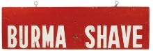 Barber Shop Burma Shave Sign, vintage painted wood hanger w/lettering on 1